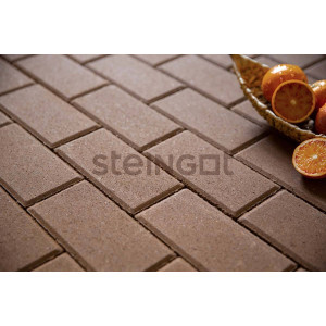 Тротуарная плитка Steingot Прямоугольник 200*100*60 Коричневый (верхний прокрас)
