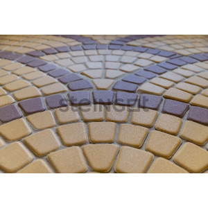 Тротуарная плитка Steingot Классика круговая Желтая