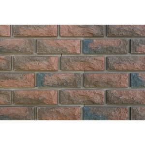 Вентилируемый фасад Сколотый кирпич с перекрытием шва-32