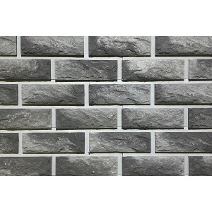 Вентилируемый фасад Сколотый кирпич с перекрытием шва-38