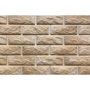 Вентилируемый фасад Сколотый кирпич с перекрытием шва-68