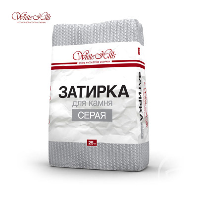 Затирка швов для камня и плитки Серая 25 кг